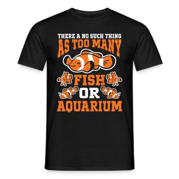 Aquariophile d’aquarium d’aquarium - T-shirt homme - noir - Devant - AI Model Male 178 light (178cm)