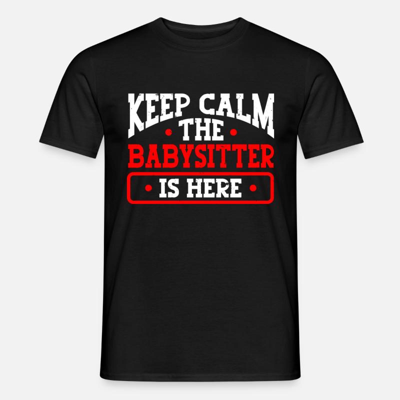 Babysitter Babysitting - Männer T-Shirt - Schwarz