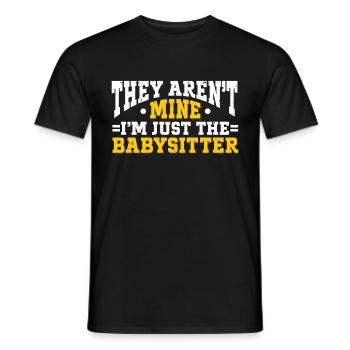Babysitter Babysitting - Männer T-Shirt - Schwarz - Vorne - AI Model Male 178 light (178cm)