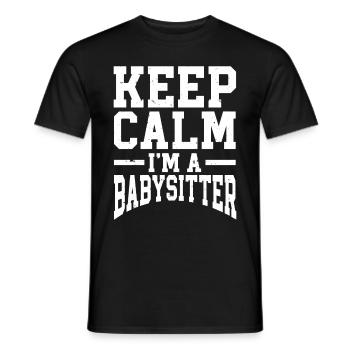 Babysitter Babysitting - Männer T-Shirt - Schwarz - Vorne - AI Model Male 178 light (178cm)