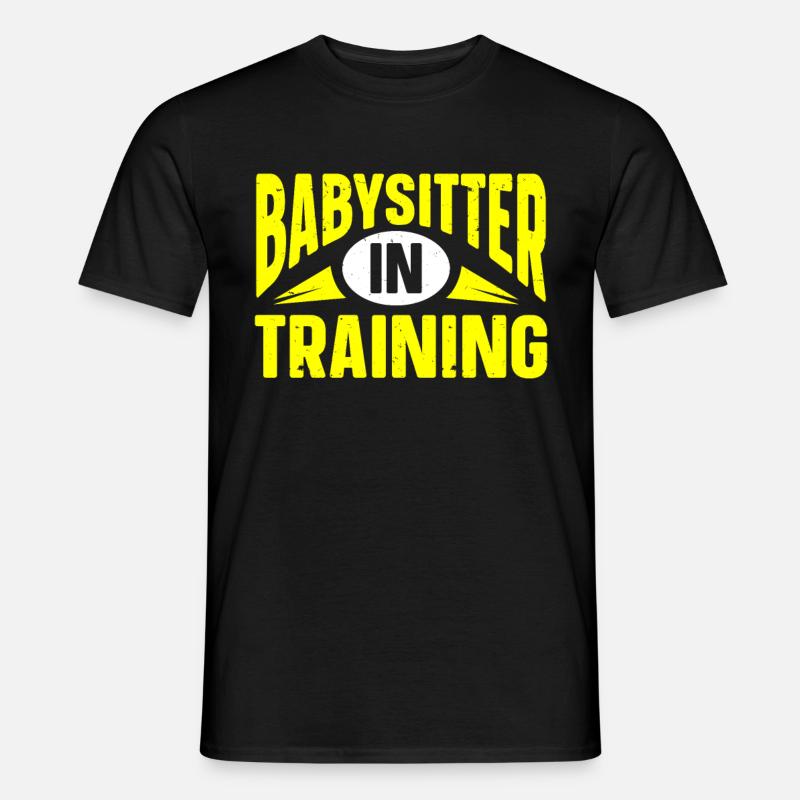 Babysitter Babysitting - Männer T-Shirt - Schwarz