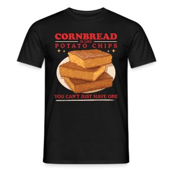 Pain de maïs Pain de maïs Cadeau de pain de maïs - T-shirt homme - noir - Devant - AI Model Male 178 light (178cm)