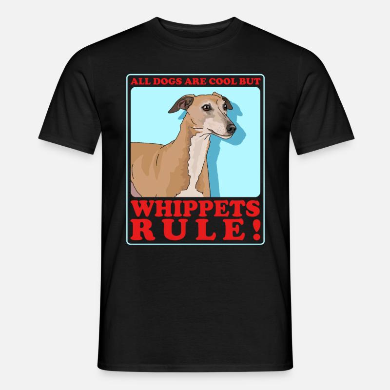 Whippet Petit lévrier anglais Cadeau - T-shirt homme - noir