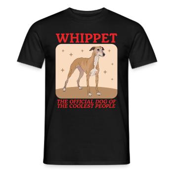 Whippet Lévrier anglais Cadeau - T-shirt homme - noir - Devant - AI Model Male 178 light (178cm)