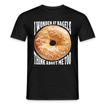 Bagel Lover Art Bagels - Männer T-Shirt - Schwarz - Vorne - AI Model Male 178 light (178cm)