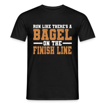 Bagel Lover Art Bagels - Männer T-Shirt - Schwarz - Vorne - AI Model Male 178 light (178cm)