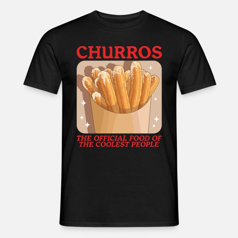 Churro Churros Geschenke - Männer T-Shirt - Schwarz