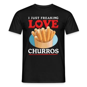 Churros Churro Geschenke - Männer T-Shirt - Schwarz - Vorne - AI Model Male 178 light (178cm)