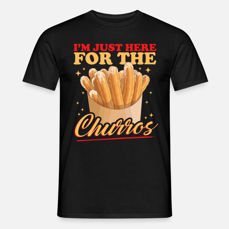 Churros Bäcker Churro Geschenk - Männer T-Shirt - Schwarz
