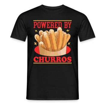Churro Baker Churros Cadeau - T-shirt homme - noir - Devant - AI Model Male 178 light (178cm)