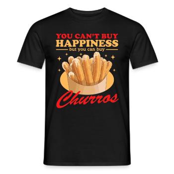 Churro Baker Churros Cadeaux - T-shirt homme - noir - Devant - AI Model Male 178 light (178cm)