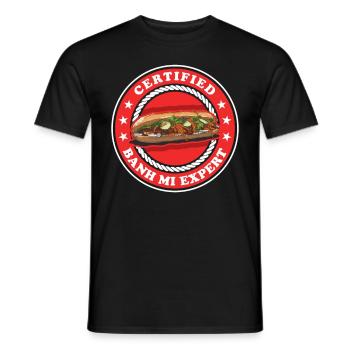 Banh Mi Experte Bánh Mì Geschenk - Männer T-Shirt - Schwarz - Vorne - AI Model Male 178 light (178cm)