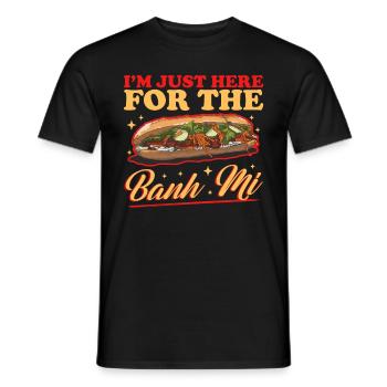 Banh Mi Bánh Mì Sandwiches Geschenk - Männer T-Shirt - Schwarz - Vorne - AI Model Male 178 light (178cm)