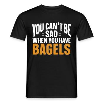 Bagel Lover Art Bagels - Männer T-Shirt - Schwarz - Vorne - AI Model Male 178 light (178cm)
