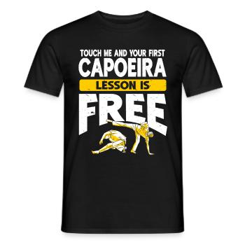 Capoeira Brésil Arts Martiaux Capoeira - T-shirt homme - noir - Devant - AI Model Male 178 light (178cm)