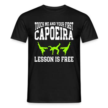 Capoeira Brésil Arts Martiaux Capoeira - T-shirt homme - noir - Devant - AI Model Male 178 light (178cm)