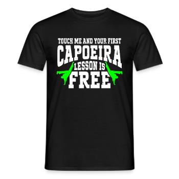 Capoeira Brésil Arts Martiaux Capoeira - T-shirt homme - noir - Devant - AI Model Male 178 light (178cm)