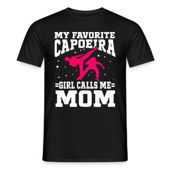 Capoeira Brésil Arts Martiaux Capoeira - T-shirt homme - noir - Devant - AI Model Male 178 light (178cm)
