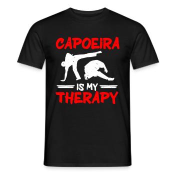 Capoeira Brésil Arts Martiaux Capoeira - T-shirt homme - noir - Devant - AI Model Male 178 light (178cm)