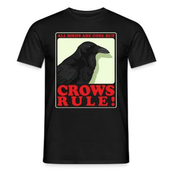 Corbeaux Corbeaux Oiseaux Cadeau - T-shirt homme - noir - Devant - AI Model Male 178 light (178cm)