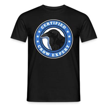 Corbeaux Expert Corbeau Oiseaux Cadeau - T-shirt homme - noir - Devant - AI Model Male 178 light (178cm)
