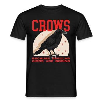 Corbeaux Oiseaux Corbeaux Cadeaux - T-shirt homme - noir - Devant - AI Model Male 178 light (178cm)