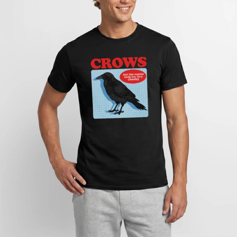 Crows Black Ravens Gift Men's T-Shirt