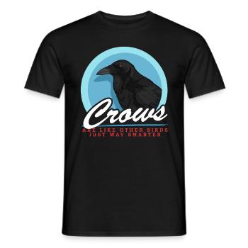 Crows Black Ravens Gifts - Men's T-Shirt - black - Front - AI Model Male 178 light (178cm)