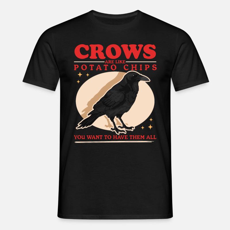 Crows Black Ravens Birds Gift - Men's T-Shirt - black