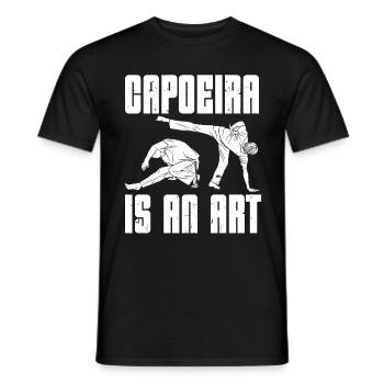 Capoeira Brésil Arts Martiaux Capoeira - T-shirt homme - noir - Devant - AI Model Male 178 light (178cm)