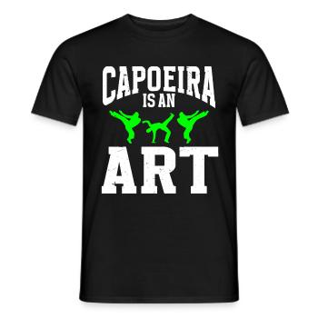 Capoeira Brésil Arts Martiaux Capoeira - T-shirt homme - noir - Devant - AI Model Male 178 light (178cm)