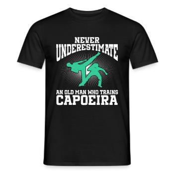 Capoeira Brésil Arts Martiaux Capoeira - T-shirt homme - noir - Devant - AI Model Male 178 light (178cm)
