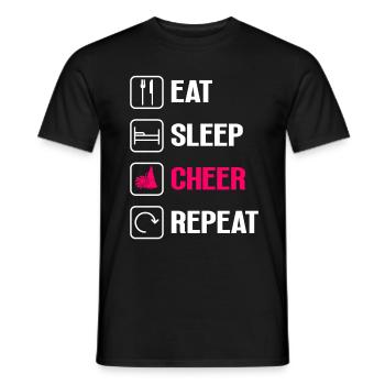 Cheerleading Cheerleader Base Flyer - Männer T-Shirt - Schwarz - Vorne - AI Model Male 178 light (178cm)