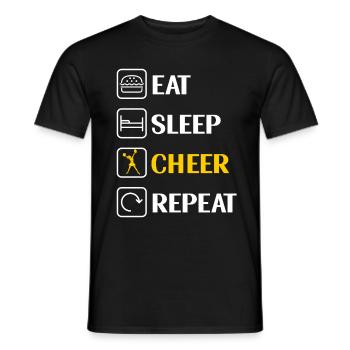 Cheerleading Cheerleader Base Flyer - Männer T-Shirt - Schwarz - Vorne - AI Model Male 178 light (178cm)