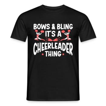 Cheerleading Cheerleader Base Flyer - Männer T-Shirt - Schwarz - Vorne - AI Model Male 178 light (178cm)