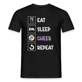 Cheerleading Cheerleader Base Flyer - Männer T-Shirt - Schwarz - Vorne - AI Model Male 178 light (178cm)