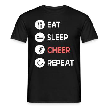 Cheerleading Cheerleader Base Flyer - Männer T-Shirt - Schwarz - Vorne - AI Model Male 178 light (178cm)