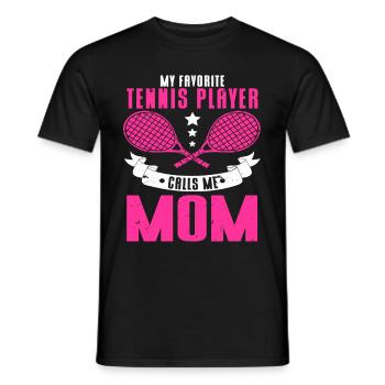 Tennis Player - Männer T-Shirt - Schwarz - Vorne - AI Model Male 178 light (178cm)