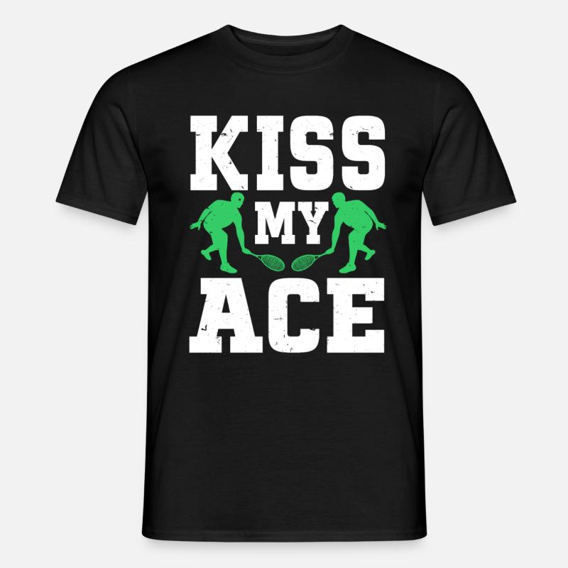 Tennis Player - Männer T-Shirt - Schwarz