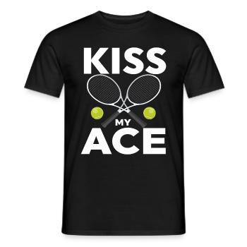 Tennis Player - Männer T-Shirt - Schwarz - Vorne - AI Model Male 178 light (178cm)