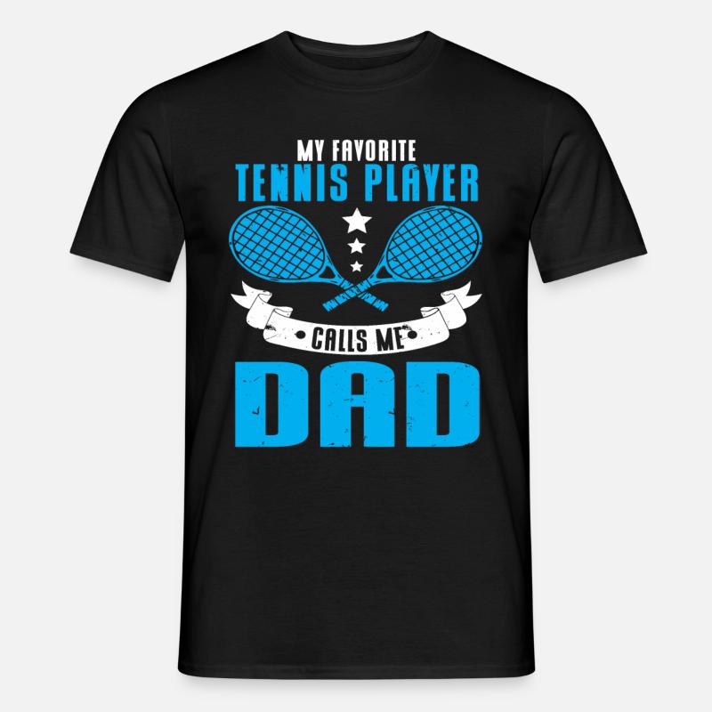 Tennis Player - Männer T-Shirt - Schwarz