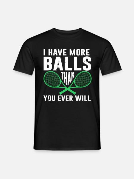 Tennis Player - Men's T-Shirt - black