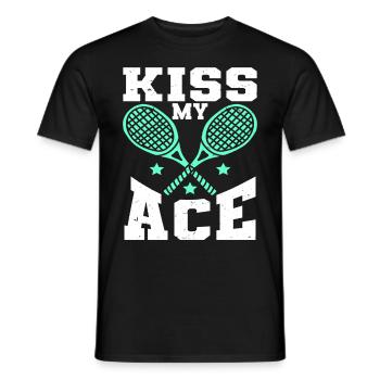 Tennis Player - Männer T-Shirt - Schwarz - Vorne - AI Model Male 178 light (178cm)