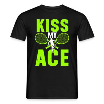 Tennis Player - Männer T-Shirt - Schwarz - Vorne - AI Model Male 178 light (178cm)
