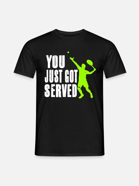 Tennis Player - Men's T-Shirt - black