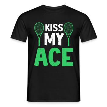 Tennis Player - Männer T-Shirt - Schwarz - Vorne - AI Model Male 178 light (178cm)