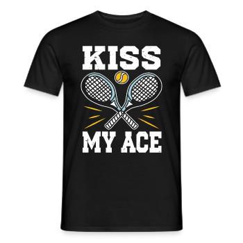 Tennis Player - Männer T-Shirt - Schwarz - Vorne - AI Model Male 178 light (178cm)