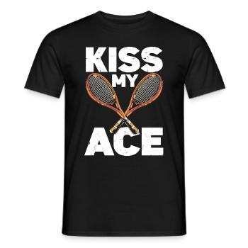 Tennis Player - Männer T-Shirt - Schwarz - Vorne - AI Model Male 178 light (178cm)
