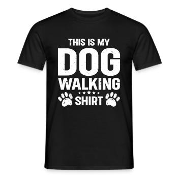 Dog Walker Professional Pet Sitter Dog Walking - Männer T-Shirt - Schwarz - Vorne - AI Model Male 178 light (178cm)