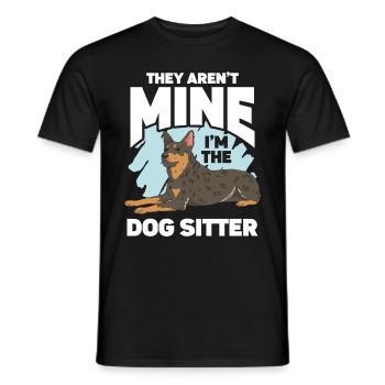 Dog Walker Professional Pet Sitter Dog Walking - Men's T-Shirt - black - Front - AI Model Male 178 light (178cm)